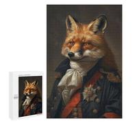 Jigsaw Puzzle 1000 PCS for Teenagerss Napoleon Red Fox Portrait Puzzle for Adults Relaxing Games Perfect Decoration Deal As Gifts for The Whole Family 1000 PCS