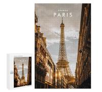 Jigsaw Puzzle 1000 PCS for Teenagerss Parisian Eiffel Tower Charm Jigsaws for Adults Family Games Hand Speed Race for Birthday, Chrismas 1000 PCS