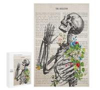 Jigsaw Puzzle 1000 PCS for Teenagerss Praying Skeleton Puzzles for Adults Family Game Home Decoration for Birthday, Chrismas 1000 PCS