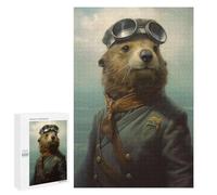 Jigsaw Puzzle 1000 PCS for Teenagerss Sea Otter As A Pilot Teenagers Puzzles DIY Toys Wall Decoration Help The Brain Exercise 1000 PCS