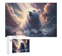 Jigsaw Puzzle 1000 PCS for Teenagerss Thundering Arctic Majesty -1 Puzzle for Adults Relaxing Games Perfect Decoration Deal As Gifts for The Whole Family 1000 PCS