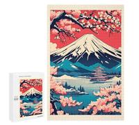 Jigsaw Puzzle 1000 PCS Fuji Mountain 4 Jigsaws for Adults Toy Wall Decor Pattern Assembly Deal As Gifts for The Whole Family 1000 PCS