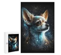 Jigsaw Puzzle 1000 PCS Galactic Chihuahua Portrait Puzzles for Teenagerss Stress Reliever Educational Challenge Unique Birthday And Gifts 1000 PCS