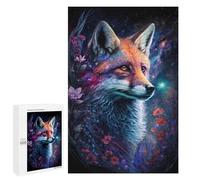 Jigsaw Puzzle 1000 PCS Galactic Fox Fantasy Art Puzzles for Teenagerss Stress Reliever Educational Challenge Unique Birthday And Gifts 1000 PCS