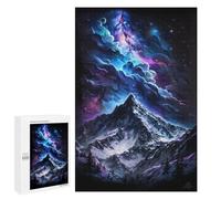 Jigsaw Puzzle 1000 PCS Galactic Mountain Landscape -3 Jigsaw Puzzles for Teenagerss Hand Speed Race Fun Activities at Home Challenging Game And Family Play 1000 PCS