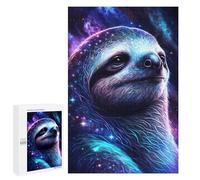 Jigsaw Puzzle 1000 PCS Galactic Sloth Portrait-1 Jigsaws for Adults Puzzle Birthday Present Difficult And Challenge Challenging Game Gifts 1000 PCS