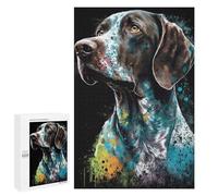 Jigsaw Puzzle 1000 PCS German Shorthaired Pointer Jigsaws for Adults Toy Wall Decor Pattern Assembly Deal As Gifts for The Whole Family 1000 PCS