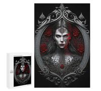 Jigsaw Puzzle 1000 PCS Gothic Mirror Portrait Jigsaws for Adults Toy Wall Decor Difficult Hard Unique Gifts for Birthday And Christmas 1000 PCS