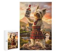 Jigsaw Puzzle 1000 PCS Highland Terrier Scotland Jigsaws for Adults Toy Wall Decor Pattern Assembly Deal As Gifts for The Whole Family 1000 PCS