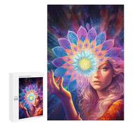 Jigsaw Puzzle 1000 PCS Inner Mandala Jigsaw Puzzles for Teenagerss Hand Speed Race Fun Activities at Home Challenging Game And Family Play 1000 PCS