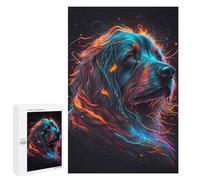 Jigsaw Puzzle 1000 PCS Irish Setter Dog Petite Jigsaws for Adults Toy Wall Decor Pattern Assembly Deal As Gifts for The Whole Family 1000 PCS