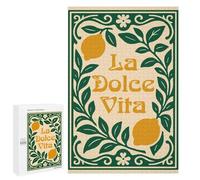 Jigsaw Puzzle 1000 PCS La Dolce Vita Lemon Art Puzzles for Teenagerss Stress Reliever Educational Challenge Unique Birthday And Gifts 1000 PCS