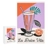 Jigsaw Puzzle 1000 PCS La Dolce Vita Purple Jigsaws for Adults Puzzle Birthday Present Difficult And Challenge Challenging Game Gifts 1000 PCS