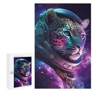 Jigsaw Puzzle 1000 PCS Leopard Astronaut Space Suit-2 Jigsaw Puzzles for Teenagerss Hand Speed Race Fun Activities at Home Challenging Game And Family Play 1000 PCS