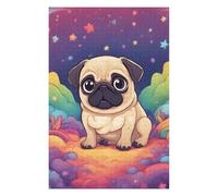 Jigsaw Puzzle 1000 PCS Little Pug Jigsaw for Adults Toy Wall Decor Staycation Kill Time Unique Birthday And Gifts 1000 PCS