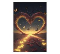 Jigsaw Puzzle 1000 PCS Love Path with Butterflies -1 Puzzle for Adults Anti-Stress Toys Perfect Decoration Deal As Gifts for The Whole Family 1000 PCS