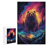 Jigsaw Puzzle 1000 PCS Magical Fantasy Bear Artwork Adult Jigsaw Puzzles Enhance Memory Parent-child Interaction Brainteaser Family Games 1000 PCS