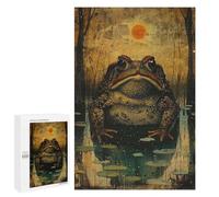 Jigsaw Puzzle 1000 PCS Midnight Toad Jigsaws for Adults Toy Wall Decor Pattern Assembly Deal As Gifts for The Whole Family 1000 PCS