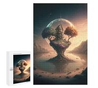 Jigsaw Puzzle 1000 PCS Moonlit Treehouse Fantasy Jigsaws for Adults Anti-Stress Toys Staycation Kill Time Help The Brain Exercise 1000 PCS