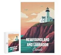 Jigsaw Puzzle 1000 PCS Newfoundland & Labrador Lighthouse Jigsaws for Adults Toy Wall Decor Pattern Assembly Deal As Gifts for The Whole Family 1000 PCS