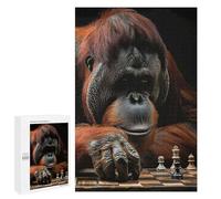 Jigsaw Puzzle 1000 PCS Orangutan Chess Jigsaws for Adults Toy Wall Decor Pattern Assembly Deal As Gifts for The Whole Family 1000 PCS