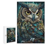 Jigsaw Puzzle 1000 PCS Owl Floral Puzzles for Teenagerss Stress Reliever Educational Challenge Unique Birthday And Gifts 1000 PCS