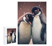 Jigsaw Puzzle 1000 PCS Penguin Cuddle Animal Adult Puzzles Toy Wall Decor Birthday Present Deal As Gifts for The Whole Family 1000 PCS