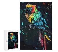 Jigsaw Puzzle 1000 PCS Rainbow Parrot on Branch Jigsaw Puzzles for Teenagerss Hand Speed Race Fun Activities at Home Challenging Game And Family Play 1000 PCS