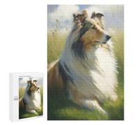 Jigsaw Puzzle 1000 PCS Rough Collie Style 3 Jigsaws for Adults Toy Wall Decor Pattern Assembly Deal As Gifts for The Whole Family 1000 PCS