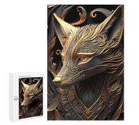 Jigsaw Puzzle 1000 PCS Royal Golden Fox Jigsaw Puzzles for Teenagerss Hand Speed Race Fun Activities at Home Challenging Game And Family Play 1000 PCS