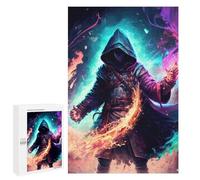 Jigsaw Puzzle 1000 PCS Shadow Mage in Action Jigsaws for Adults Anti-Stress Toys Staycation Kill Time Help The Brain Exercise 1000 PCS