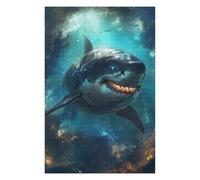 Jigsaw Puzzle 1000 PCS Shar Evil Horror Scary Sea Jigsaw for Adults Toy Wall Decor Staycation Kill Time Unique Birthday And Gifts 1000 PCS