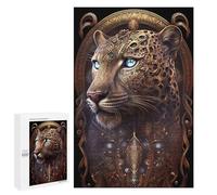 Jigsaw Puzzle 1000 PCS Spiritual Cosmic Leopard Jigsaw Puzzles for Teenagerss Hand Speed Race Fun Activities at Home Challenging Game And Family Play 1000 PCS