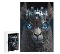 Jigsaw Puzzle 1000 PCS Steampunk Llama Portrait Jigsaws for Adults Toy Wall Decor Difficult Hard Unique Gifts for Birthday And Christmas 1000 PCS