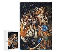 Jigsaw Puzzle 1000 PCS Tiger's Majesty A Royal Portrait Jigsaws for Adults Toy Wall Decor Difficult Hard Unique Gifts for Birthday And Christmas 1000 PCS