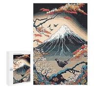 Jigsaw Puzzle 1000 PCS Vintage Mountain Japan Jigsaws for Adults Toy Wall Decor Pattern Assembly Deal As Gifts for The Whole Family 1000 PCS