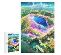 Jigsaw Puzzle 1000 PCS Volcanic Crater Paradise Jigsaws for Adults Anti-Stress Toys Staycation Kill Time Help The Brain Exercise 1000 PCS