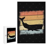 Jigsaw Puzzle 1000 PCS Whale Retro Design Jigsaws for Adults Toy Wall Decor Pattern Assembly Deal As Gifts for The Whole Family 1000 PCS