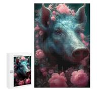 Jigsaw Puzzle 1000 PCS Wild Boar Enchanted Castle Jigsaws for Adults Toy Wall Decor Pattern Assembly Deal As Gifts for The Whole Family 1000 PCS