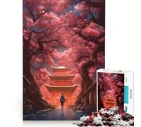 Jigsaw Puzzle 1000 Piece A Walk Among Cherry Trees, Hands-on Game, Train Your Brain And Hands, Unique Birthday And Xmas Gifts 38x52cm