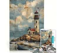 Jigsaw Puzzle 1000 Piece A Weathered Lighthouse, Hands-on Game, Train Your Brain And Hands, Unique Birthday And Xmas Gifts 38x26cm