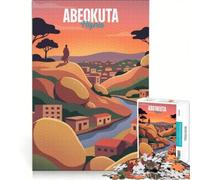 Jigsaw Puzzle 1000 Piece Abeokuta Nigeria Sunset Landscape, Hands-on Game, Train Your Brain And Hands, Unique Birthday And Xmas Gifts 50x75cm