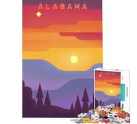 Jigsaw Puzzle 1000 Piece Alabama Practical Game Addictive Toys to Cultivate Patience Art Work Gifts Home Decoration (Size 38x52cm)