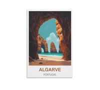 Jigsaw Puzzle 1000 Piece，Algarve Portugal Classic Puzzle Kids Puzzle Challenging And Difficult Puzzles for Adults And Teens 38x26cm