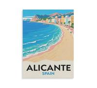 Jigsaw Puzzle 1000 Piece，Alicante Spain，Adult Puzzle DIY Kit Wooden Puzzle Modern Home Decor Unique Gift（75x50cm）-HM68