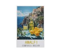 Jigsaw Puzzle 1000 Piece，Amalfi Campania Region，Adult Puzzle DIY Kit paper Puzzle Modern Home Decor Unique Gift（26x38cm）-FQ8