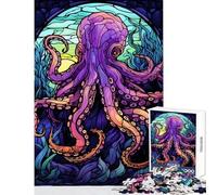 Jigsaw Puzzle 1000 Piece Amazing Octopus Abstract Impossible Game Family Activities Educational Toy Unique Birthday And Xmas Gifts (38x52cm)