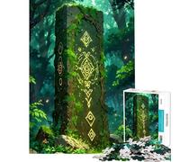 Jigsaw Puzzle 1000 Piece An Ancient Forest Monument Help The Brain Exercise Stress Reliever Hands-on Game Suitable for People Aged 14 And Above (38x26cm)