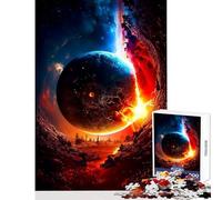 Jigsaw Puzzle 1000 Piece Apocalyptic Planet Anti-Stress Toys Great Gift for Games for Educational Game Artists Collection, Fine Art Size 38x26cm