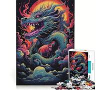 Jigsaw Puzzle 1000 Piece Asian Flying Dragon, Hands-on Game, Train Your Brain And Hands, Unique Birthday And Xmas Gifts 38x52cm